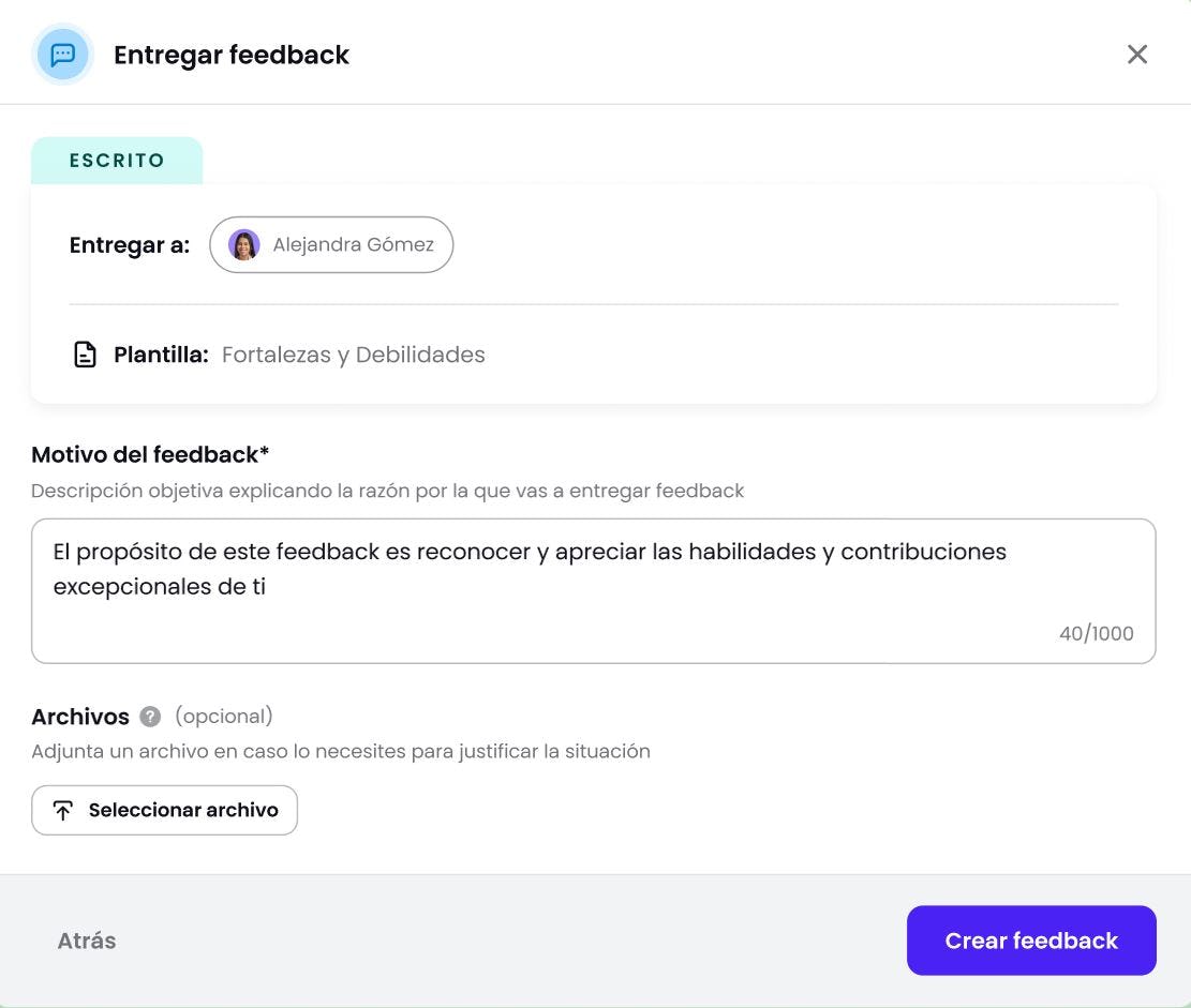 entregar feedback en crehana