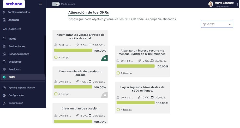 software okr crehana