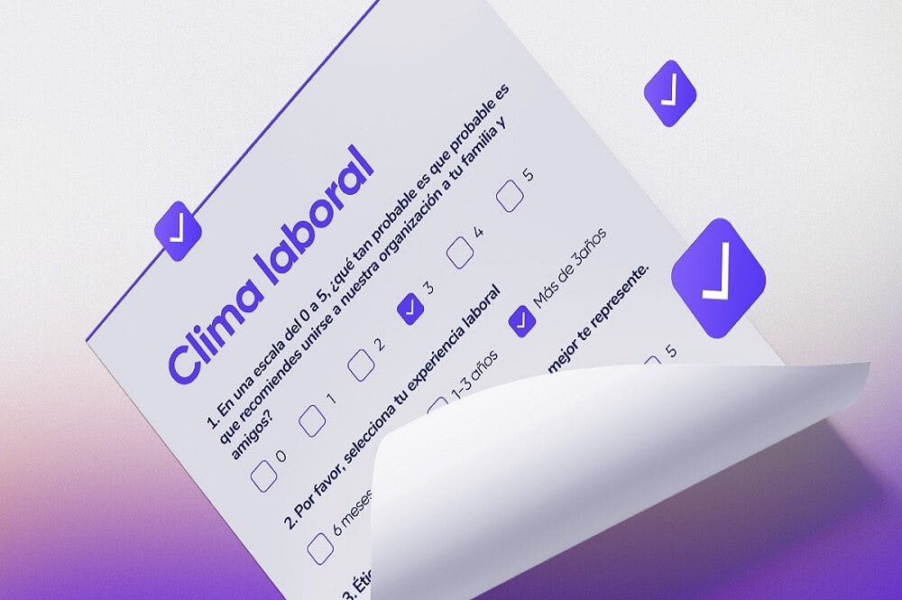 plantilla de clima laboral