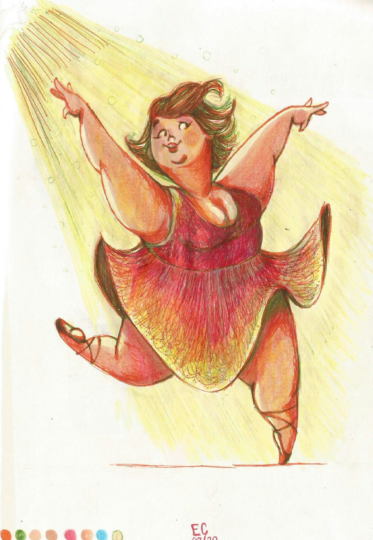 dibujo de bailarina