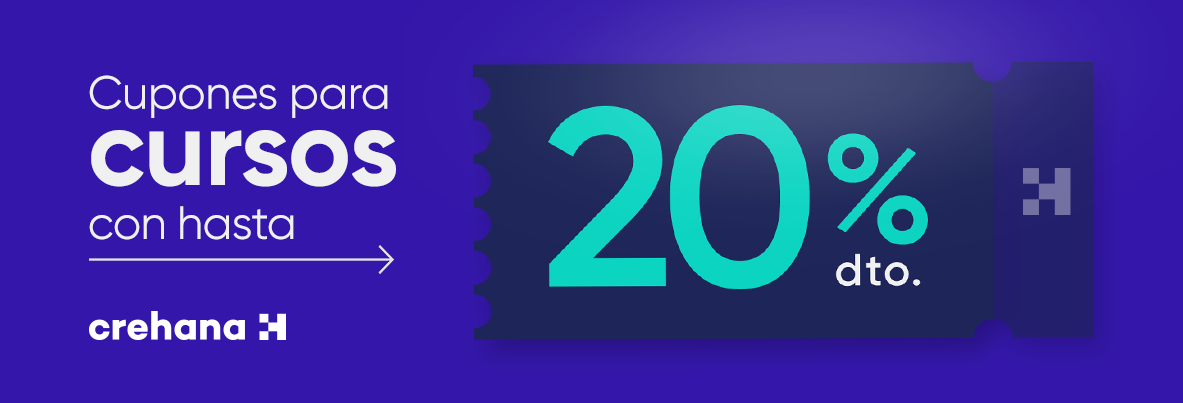 cupón de descuento Crehana