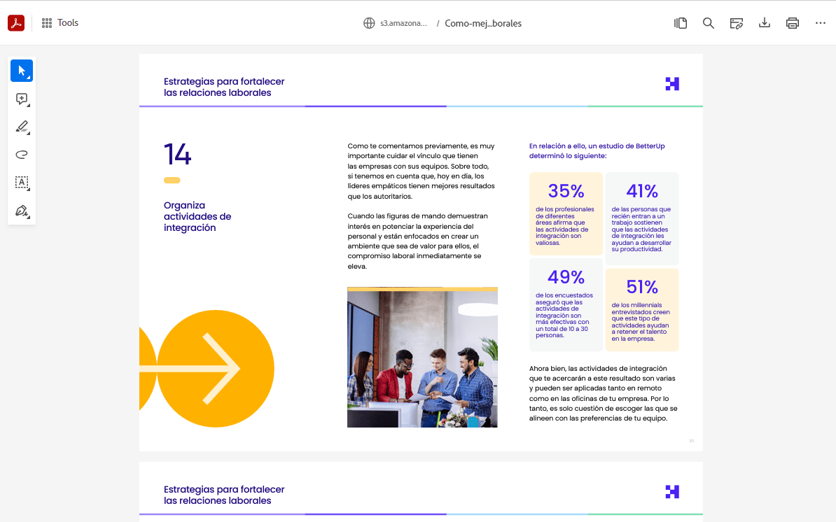 ebook acerca de cómo mejorar las relaciones laborales