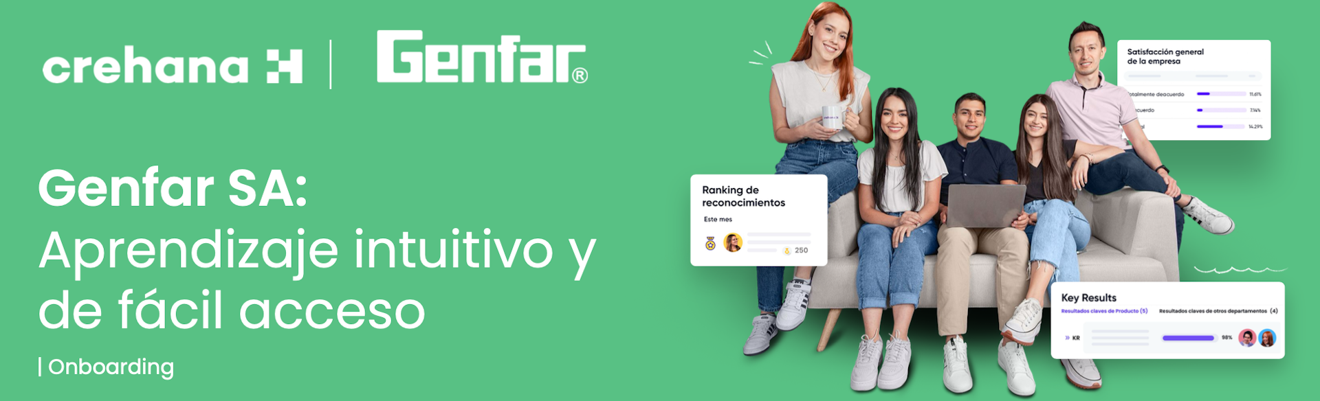 Crehana ayuda a Genfar a crear una cultura de aprendizaje más intuitiva y de fácil acceso